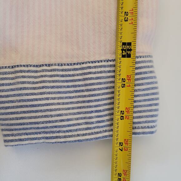 St. John’s Bay Men’s XXL Multicolor Stripe Oxford Shirt Long Sleeve Button Up - Picture 5 of 6